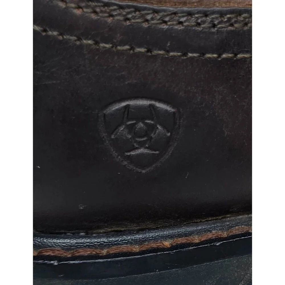 Ariat Kids WorkHog XT Coil Square Toe Western Work Boots Brown Leather Size 2
